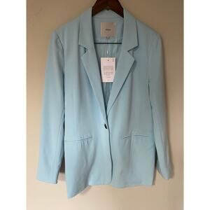 NWT ICHI Ihcanny Blazer Jacket Corydalis Blue Medium 1 Button  Sustainable